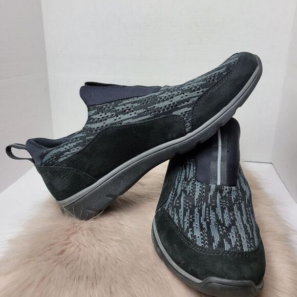 Johnston & Murphy Black Fabric Slip Ons 253215 Mens Shoes Size 11 - Picture 6 of 8